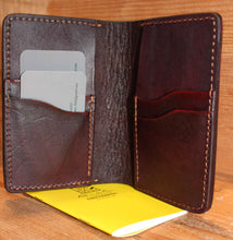 Load image into Gallery viewer, Leather Field Notebook Cover with card slots