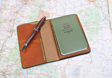 Load image into Gallery viewer, Leather Field Notebook Cover with card slots