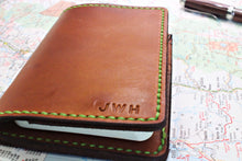 Load image into Gallery viewer, Leather Field Notebook Cover with card slots