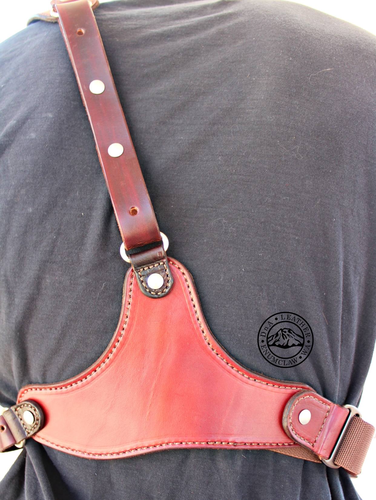 Leather Chest Rig With Mag Pouch Option *Revolver, Automatic. Double A ...