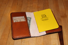 Load image into Gallery viewer, Leather Field Notebook Cover with card slots
